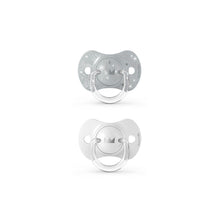 Load image into Gallery viewer, Suavinex Spread Joy SX Pro Silicone Soother 0-6months 2 Pack - Silver
