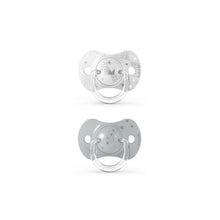 Load image into Gallery viewer, Suavinex Spread Joy SX Pro Silicone Soother 6-18months 2 Pack - Silver
