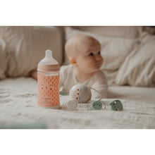 Load image into Gallery viewer, Suavinex 360ml Polyamide Premium Bottle with Medium Flow SX Pro Physiological Silicone Teat - Bonhomia Feather Pink
