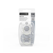 Load image into Gallery viewer, Suavinex Night Glow In The Dark SX Pro Soother 0-6months 2 Pack - Bear
