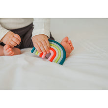 Load image into Gallery viewer, Suavinex Rainbow Silicone Teether Stage 1 - Multicolour
